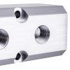 Alumínium levegő elosztó blokk pneumatikához 2x1/2" és 2x 1/4" - Technic AC0042