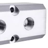 Alumínium Pneumatikus Levegő Elosztó 2x 1/2" Bemenettel, 3x 1/4" Kimenettel