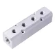 Alumínium Légelosztó Blokk, 2x1/2" Bemenet, 4x1/4" Kimenet