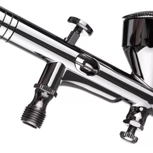 Technic X302 Szürke Airbrush Festőpisztoly, Dupla Működésű, 0,3 mm