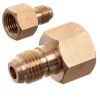 Nitrogén Reduktor Adapter - 1/4" Belső Menet, 1/4" Külső Menet, SAE Szabványos, Sárgaréz