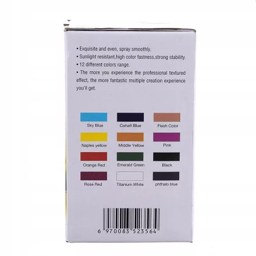 Fengda Timbertech Mix-II Akril Airbrush Festékkészlet, 12 x 30 ml