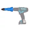 TC Technic Szegecselő Adapter Akkus Csavarozóhoz és Fúrógéphez, 4 fúvókával