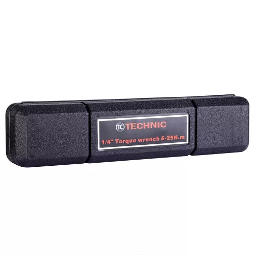 TC Technic Professzionális Nyomatékkulcs 1/4", 5-25 Nm, Nyomatékrögzítéssel