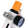 Komplett levegő előkészítő blokk - Szűrő, Vízleválasztó és Olajozó Technic FC2010-02-40, 1/4", 1500 l/perc, 0-10 bar, 0,5-7 bar beállítási tartomány