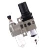 Levegő előkészítő egység - Technic AC2010-02 szűrő, vízleválasztó, nyomásszabályzó és olajozó, 1/4", 20 mikron