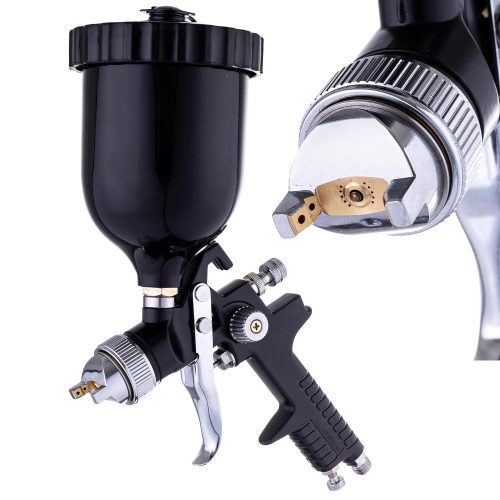 TECHNIC H-827P HVLP Szórópisztoly 1,3 mm-es Fúvókával és 600 ml-es Tartállyal (Fekete)