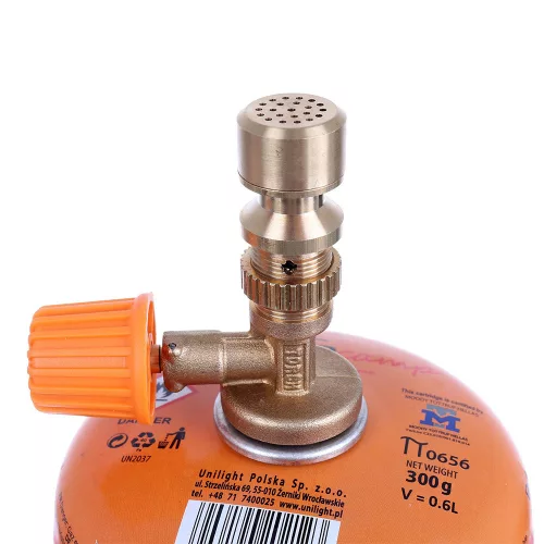 Bunsen Laborégő RK-5002, 300g Gázpatronnal, 1700°C, 4 Fúvókával