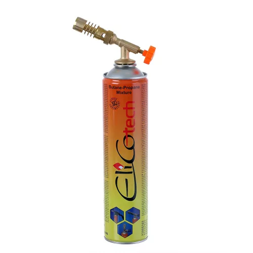 ElicoCamp Gázfáklya és Forrasztópisztoly Készlet, 1300 °C, 3,3 KW, 2x600 ml patronnal