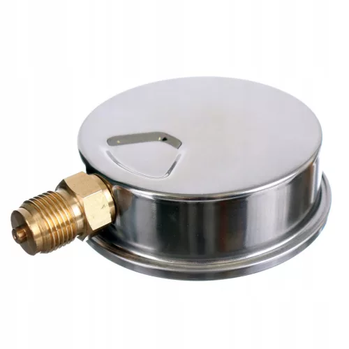 Glicerin Töltetű Nyomásmérő 100 mm, 0-25 bar, 1/2" Alsó Csatlakozás