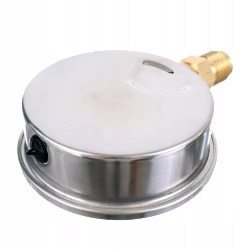 Glicerin Töltetű Nyomásmérő 100 mm, 0-25 bar, 1/2" Alsó Csatlakozás