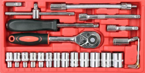 TC Technic 46 részes 1/4" Dugókulcs Készlet (TORX, HEX, PH, PZ)