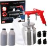 Technic SB-01C Homokfúvó Pisztoly Tartállyal és Visszagyűjtő Rendszerrel, 2 kg Korunddal