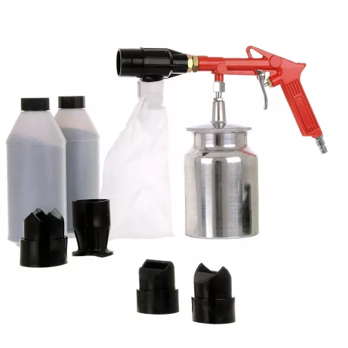 Technic SB-01C Homokfúvó Pisztoly Visszagyűjtővel, 1000 ml Tartály, 2 kg Korund