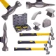 Technic LT-A1226 Lemezkalapács Készlet, 3 Kalapács, 4 Üllő, Szénszál Nyél