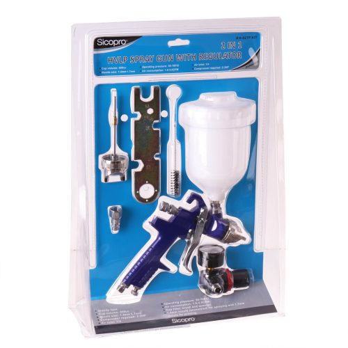 Sicopro H-827P HVLP Festékszóró Pisztoly Két Fúvókával