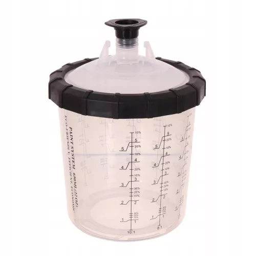 Eldobható Festékkeverő Pohár Készlet Fedéllel és Szűrővel, 650 ml