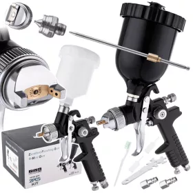   TC Technic HVLP Festékpisztoly Készlet – 0.8, 1.4, 1.7 mm fúvókákkal