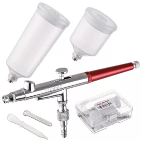   TC Technic B-130CP Airbrush Készlet, 0,4mm Fúvókával és Két Tartállyal