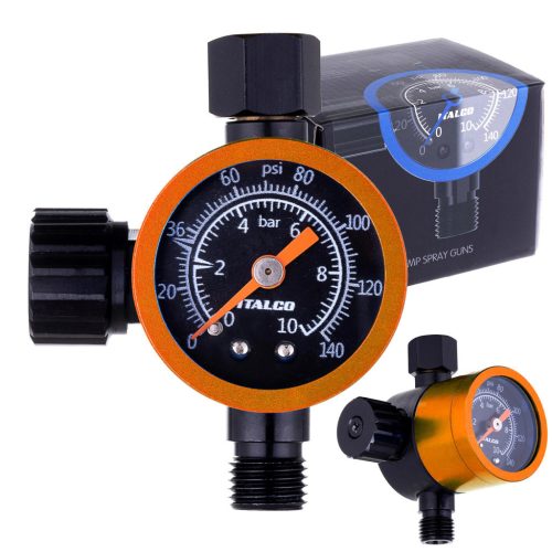 ITALCO MODEL ONE GOLD Membrános Nyomáscsökkentő Festékszóró Pisztolyhoz - 0-10 bar / 0-140 psi, G1/4" BSP, 600 l/min