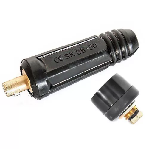 Hegesztőgép Csatlakozó Készlet 35-50mm² 300A, Aljzat és Dugó