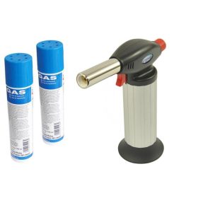   Professzionális Konyhai Flambírozó Pisztoly (BS-600) 2 db Gázpalackkal