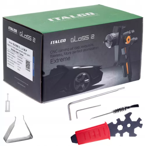 Italco Gloss 2 LVMP Festékpisztoly 1,3 mm fúvókával, 600 ml