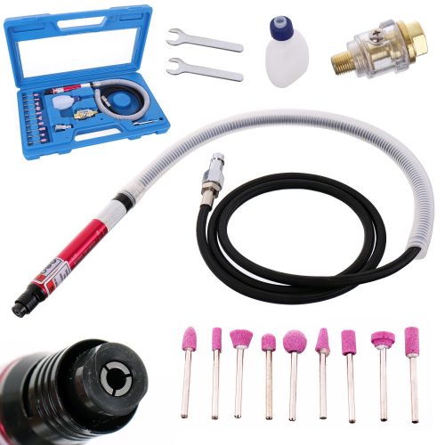 Pneumatikus Mini Köszörű Készlet Műanyag Kofferben – Rotake RT-1211K2, 3 mm-es Csaphüvely, 54 000 ford./perc