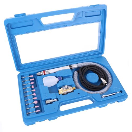 Pneumatikus Mini Köszörű Készlet Műanyag Kofferben Rotake RT-1212K2 - 3 mm-es Tokmánnyal, 54 000 ford./perc, 55 l/perc Levegőigény