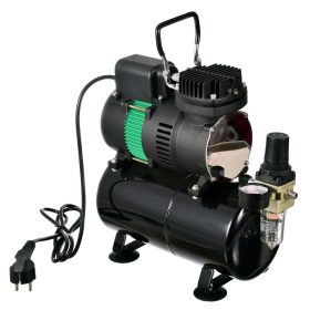   AS-326 Airbrush Kompresszor 3L Tartállyal, Dupla Ventilátorral