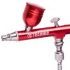 Modellező Mini Airbrush Festékszóró 0,3 mm-es Fúvókával - B-130 Kettős Műveletes Vörös Mini