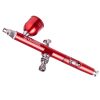 Modellező Mini Airbrush Festékszóró 0,3 mm-es Fúvókával - B-130 Kettős Műveletes Vörös Mini