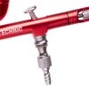Modellező Mini Airbrush Festékszóró 0,3 mm-es Fúvókával - B-130 Kettős Műveletes Vörös Mini