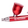 Modellező Mini Airbrush Festékszóró 0,3 mm-es Fúvókával - B-130 Kettős Műveletes Vörös Mini