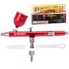 Modellező Mini Airbrush Festékszóró 0,3 mm-es Fúvókával - B-130 Kettős Műveletes Vörös Mini