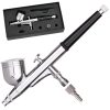 Modellező Mini Airbrush Festékszóró 0,3 mm-es Fúvókával - Technic B-130 Kettős Hatású Fekete Mini