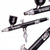 Modellező Mini Airbrush Festékszóró 0,3 mm-es Fúvókával - Technic B-130 Kettős Hatású Fekete Mini