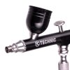 Modellező Mini Airbrush Festékszóró 0,3 mm-es Fúvókával - Technic B-130 Kettős Hatású Fekete Mini