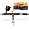 Modellező Mini Airbrush Festékszóró 0,3 mm-es Fúvókával - Technic B-130 Kettős Hatású Fekete Mini