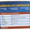 Modellező Kompresszor Airbrush Festékszórókhoz - TC Technic AS18-3, 0,2-1,0 mm Fúvókaméret, 1/6 LE (124W), Automatikus Indítás/Leállítás