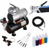 Professzionális Komplett Airbrush Készlet Kompresszorral és FENGDA BD-130 Festékszóróval