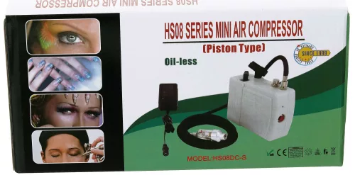 TC Technic HS08AC-SKF Mini Airbrush Kompresszor Szett 0,2mm Fúvókával