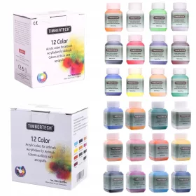   Fengda Timbertech Airbrush Akril Festék Szett – 24 Szín x 30 ml
