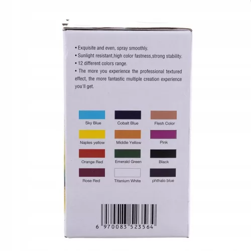 Fengda Timbertech Airbrush Akril Festék Szett – 24 Szín x 30 ml