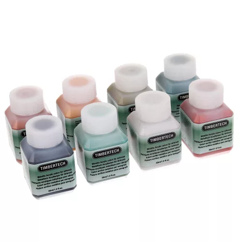 Fengda Timbertech Airbrush Fémes Akrilfesték Készlet, 8x30ml