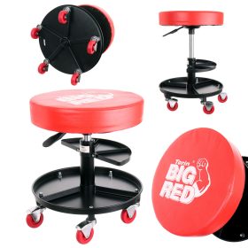   Big Red TRH6201J Gurulós Műhelyszék Két Tárolóval, Állítható Magasságú