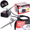 Csendes Mini Airbrush Kompresszor 0,3 mm-es Fúvókával, 25 PSI Maximális Nyomással és Start-Stop Funkcióval - Technic TC-100AK