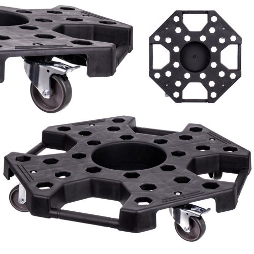 Technic TC0509KJ Gurulós Kocsi Autókerekek Mozgatásához, 150 kg Terhelhetőséggel, 115 mm-es Magassággal, 4,5 kg Súly