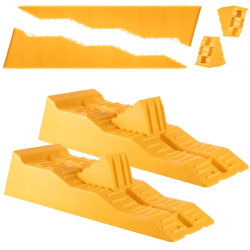 Technic TS570KIT Szintező Rámpa Lakókocsikhoz és Lakóautókhoz, 5 tonnás teherbírással, 128 mm maximális magassággal, 2 db-os Készlet