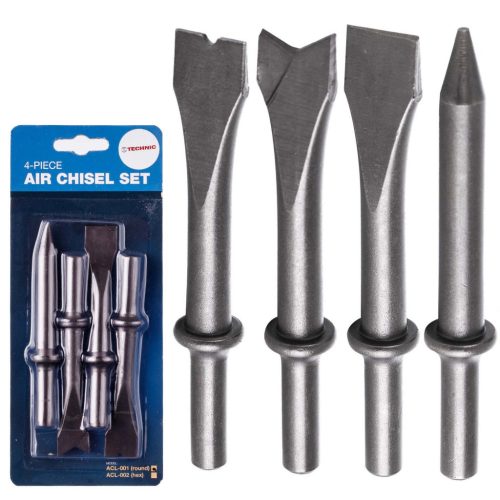Véső készlet 125 mm kerek befogatással - Légkalapácsokhoz - TC Technic ACL-001
